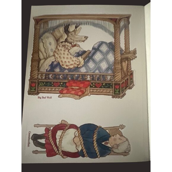 Red Riding Hood Paper Dolls By Peck Aubry 1997 Book  Die-Cut Dolls & Fashions - Picture 2 of 6